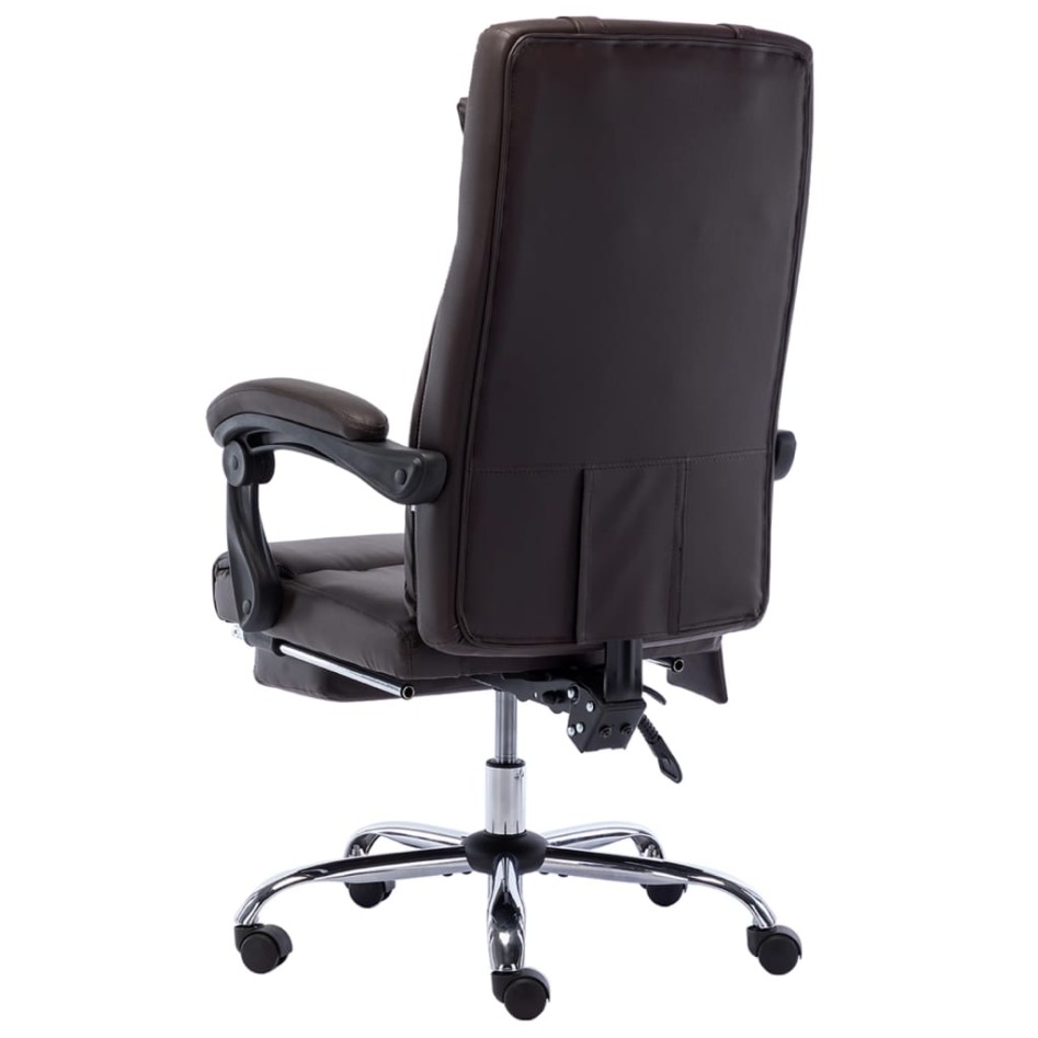 Silla de oficina de masaje de cuero sintético