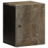 Armario de baño de pared madera maciza de mango 38x33x48