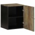 Armario de baño de pared madera maciza de mango 38x33x48