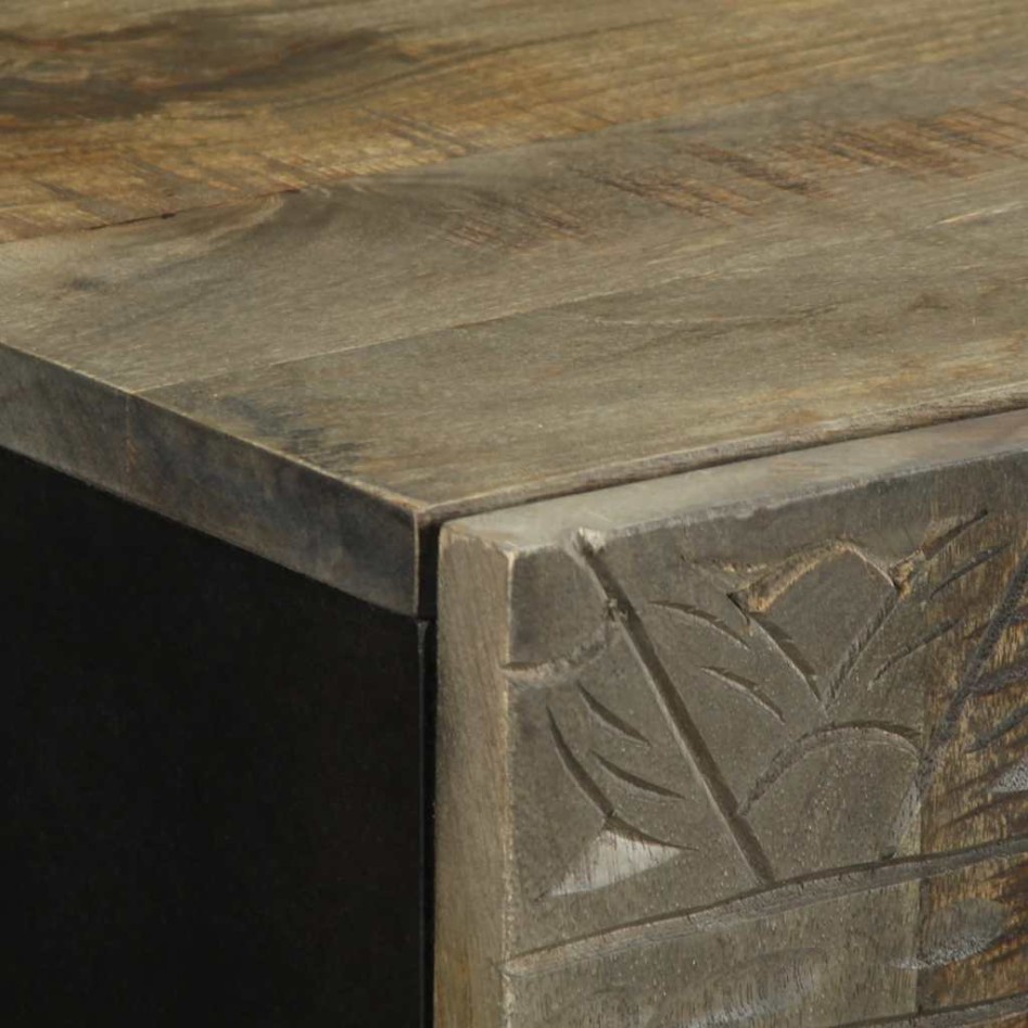 Armario de baño de pared madera maciza de mango 38x33x48