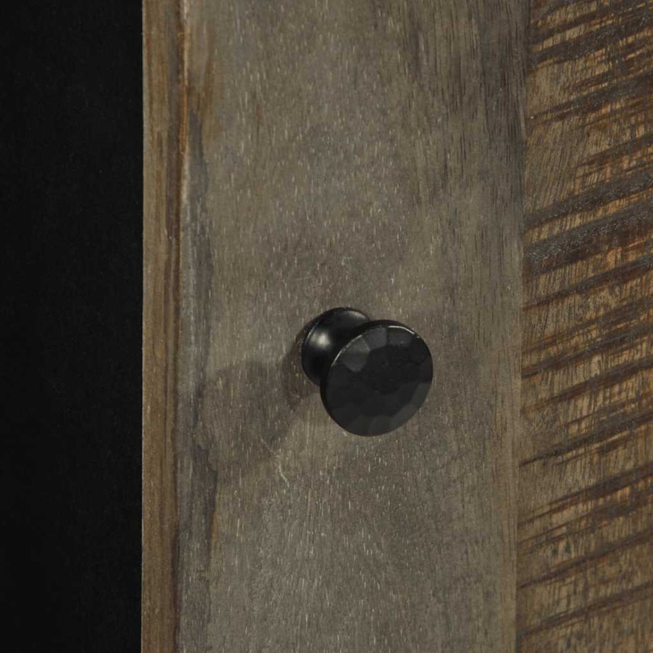 Armario de baño de pared madera maciza de mango 38x33x48