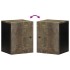 Armario de baño de pared madera maciza de mango 38x33x48