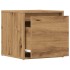 Cajón taburete madera ingeniería roble artesanal 40,5x40x40