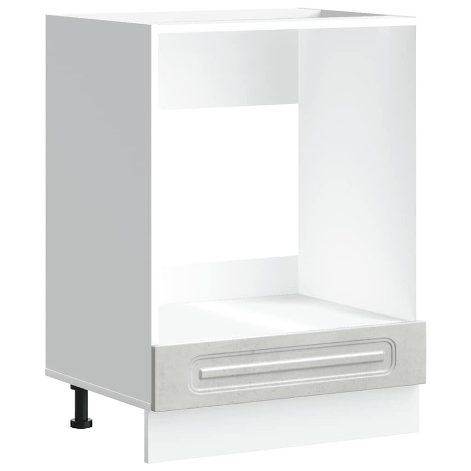 Mueble de horno Kalmar gris hormigón madera