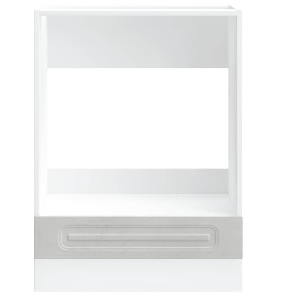 Mueble de horno Kalmar gris hormigón madera