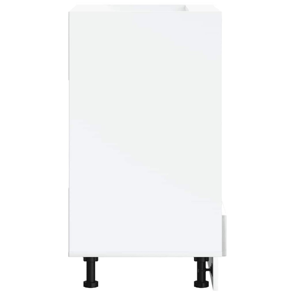 Mueble de horno Kalmar gris hormigón madera