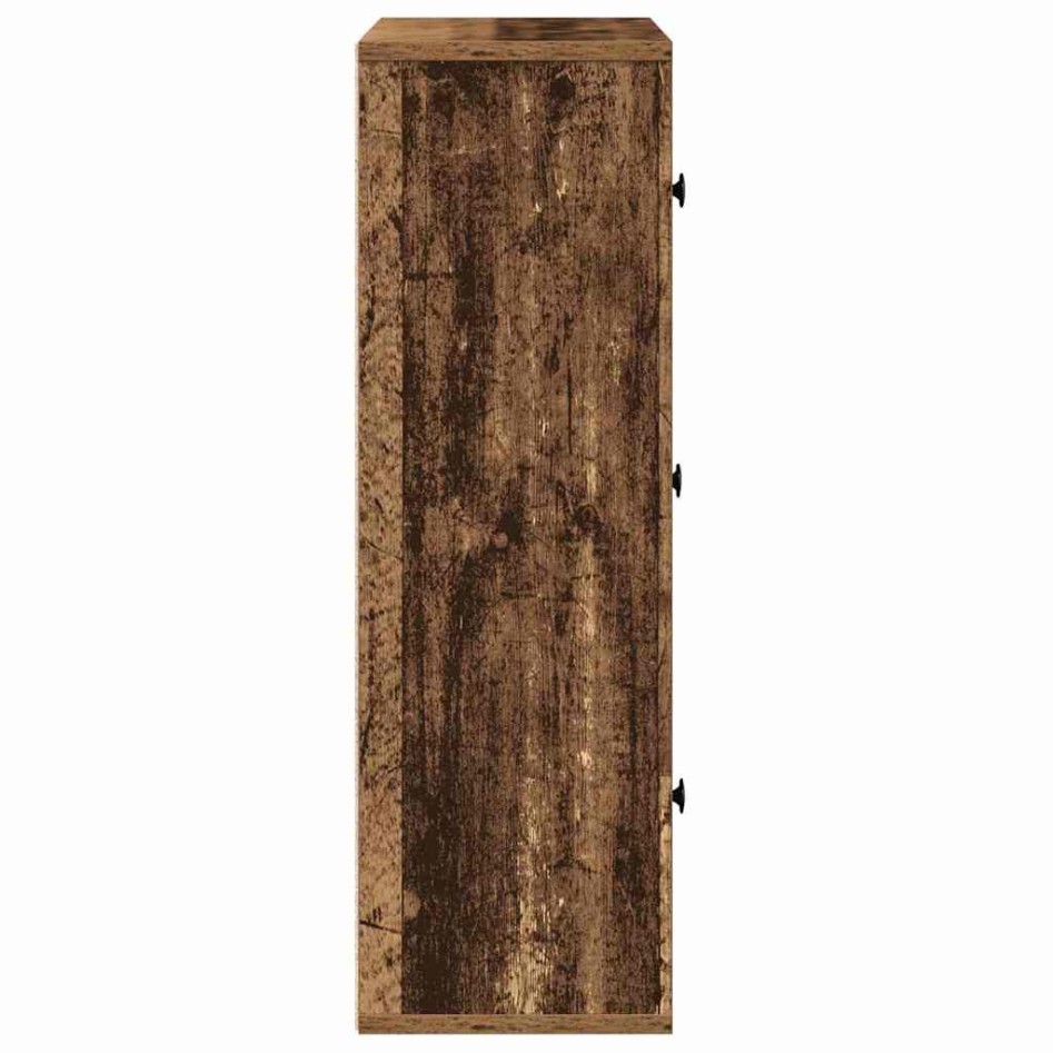 Estantería madera de ingeniería color envejecido 60x24x76,5