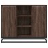 Aparador de madera de ingeniería marrón roble 92x35x76