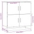 Aparador madera ingeniería gris sonoma 68x35x76