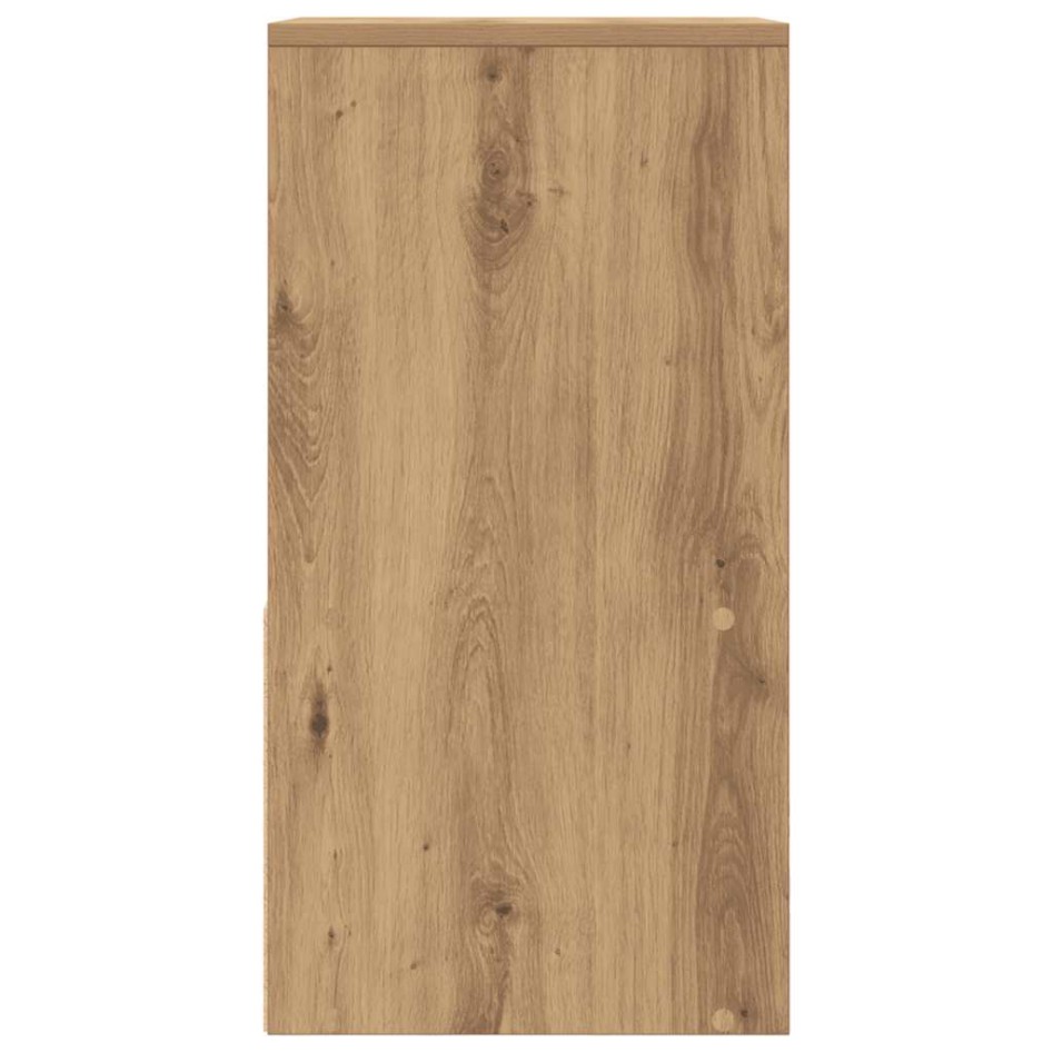 Mesillas de noche con cajón 2 uds roble artesanal 35x34x66,5