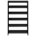 Mueble zapatero madera contrachapada negro 60x25x100