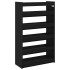 Mueble zapatero madera contrachapada negro 60x25x100