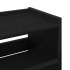 Mueble zapatero madera contrachapada negro 60x25x100