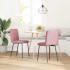 Sillas de comedor 2 unidades terciopelo