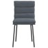 Sillas de comedor 2 unidades terciopelo gris