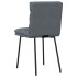 Sillas de comedor 2 unidades terciopelo gris