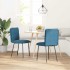 Sillas de comedor 2 unidades terciopelo