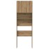 Armario lavadora madera ingeniería roble artesanal 64x24x190