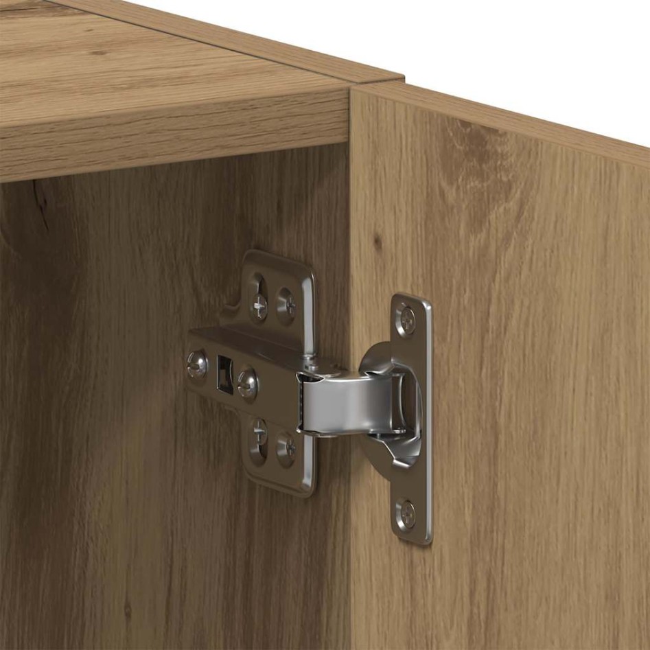 Armario lavadora madera ingeniería roble artesanal 64x24x190