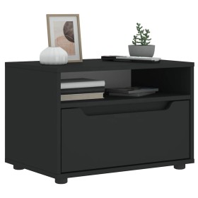 Mueble de TV VISNES negro 60x40x38 cm madera de