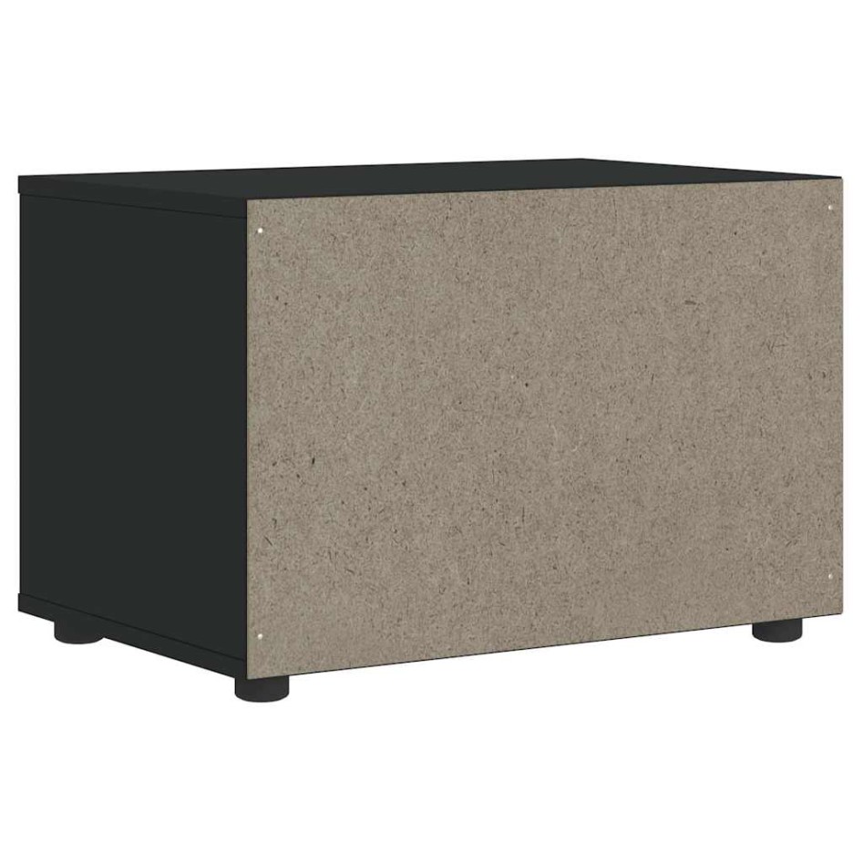 Mueble de TV VISNES negro 60x40x38 cm madera de
