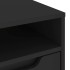 Mueble de TV VISNES negro 60x40x38 cm madera de