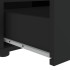 Mueble de TV VISNES negro 60x40x38 cm madera de