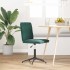 Silla de comedor de terciopelo verde