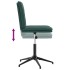 Silla de comedor de terciopelo verde