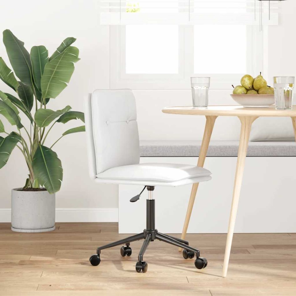 Silla de comedor de cuero sintético