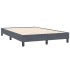 Estructura de cama sin colchón terciopelo gris oscuro