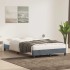 Estructura de cama sin colchón terciopelo gris oscuro