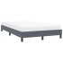 Estructura de cama sin colchón terciopelo gris oscuro