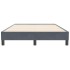 Estructura de cama sin colchón terciopelo gris oscuro
