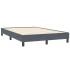 Estructura de cama sin colchón terciopelo gris oscuro