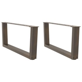 Patas para mesa de comedor en forma de V 2 uds acero