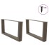 Patas para mesa de comedor en forma de V 2 uds acero