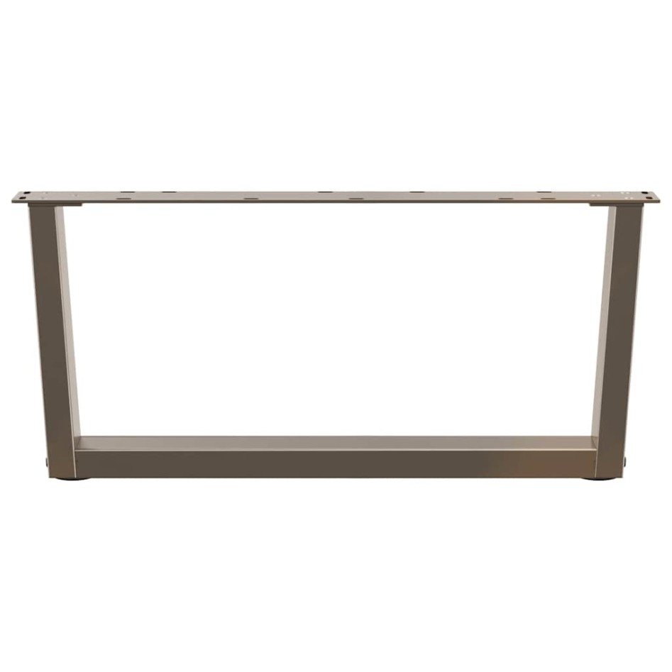 Patas para mesa de comedor en forma de V 2 uds acero