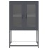 Aparador de acero gris antracita 68x39x107