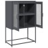 Aparador de acero gris antracita 68x39x107