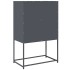 Aparador de acero gris antracita 68x39x107