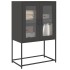 Aparador de acero negro 68x39x107