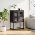 Aparador de acero negro 68x39x107