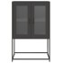 Aparador de acero negro 68x39x107