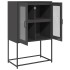 Aparador de acero negro 68x39x107