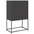 Aparador de acero negro 68x39x107