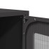 Aparador de acero negro 68x39x107