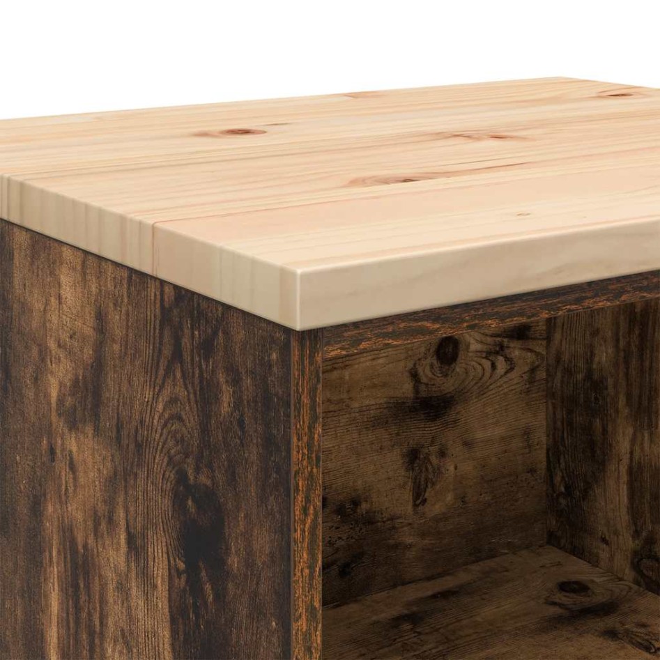 Armario de almacenamiento para garaje roble ahumado 60x51x85