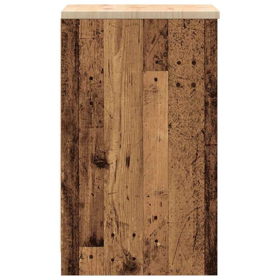 Armario garaje madera vieja 40x51x85 cm Madera maciza de