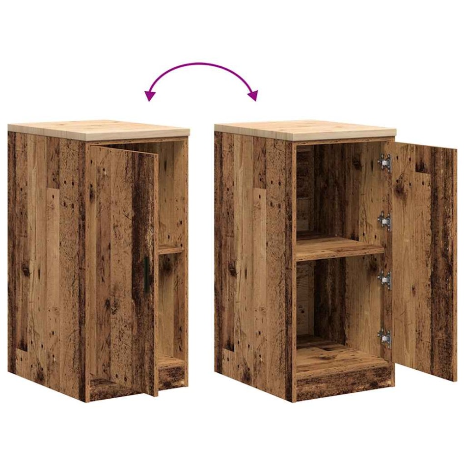 Armario garaje madera vieja 40x51x85 cm Madera maciza de